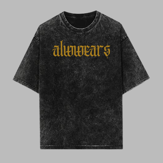 Alwwears "Holy Spirit" Oversized Acid Wash T-Shirt