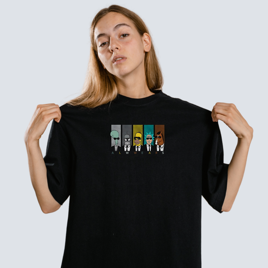 🔥 Unisex 240 GSM Oversized Cartoon Graphic T-Shirt – Alwwears Premium Edition