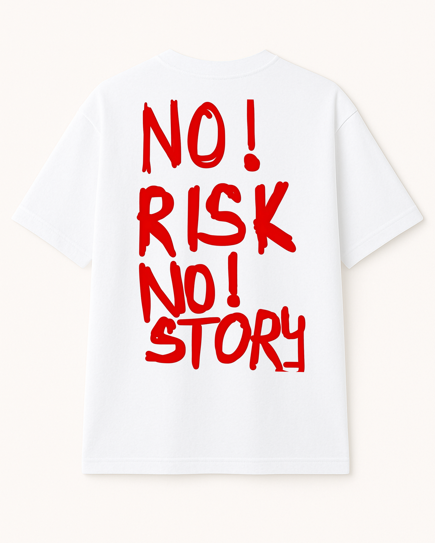 "NO RISK NO STORY" Oversized T-Shirt