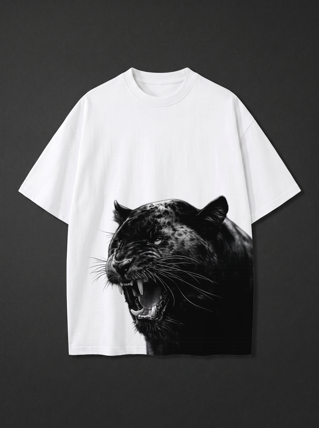 Monochrome Tiger Roar Tee