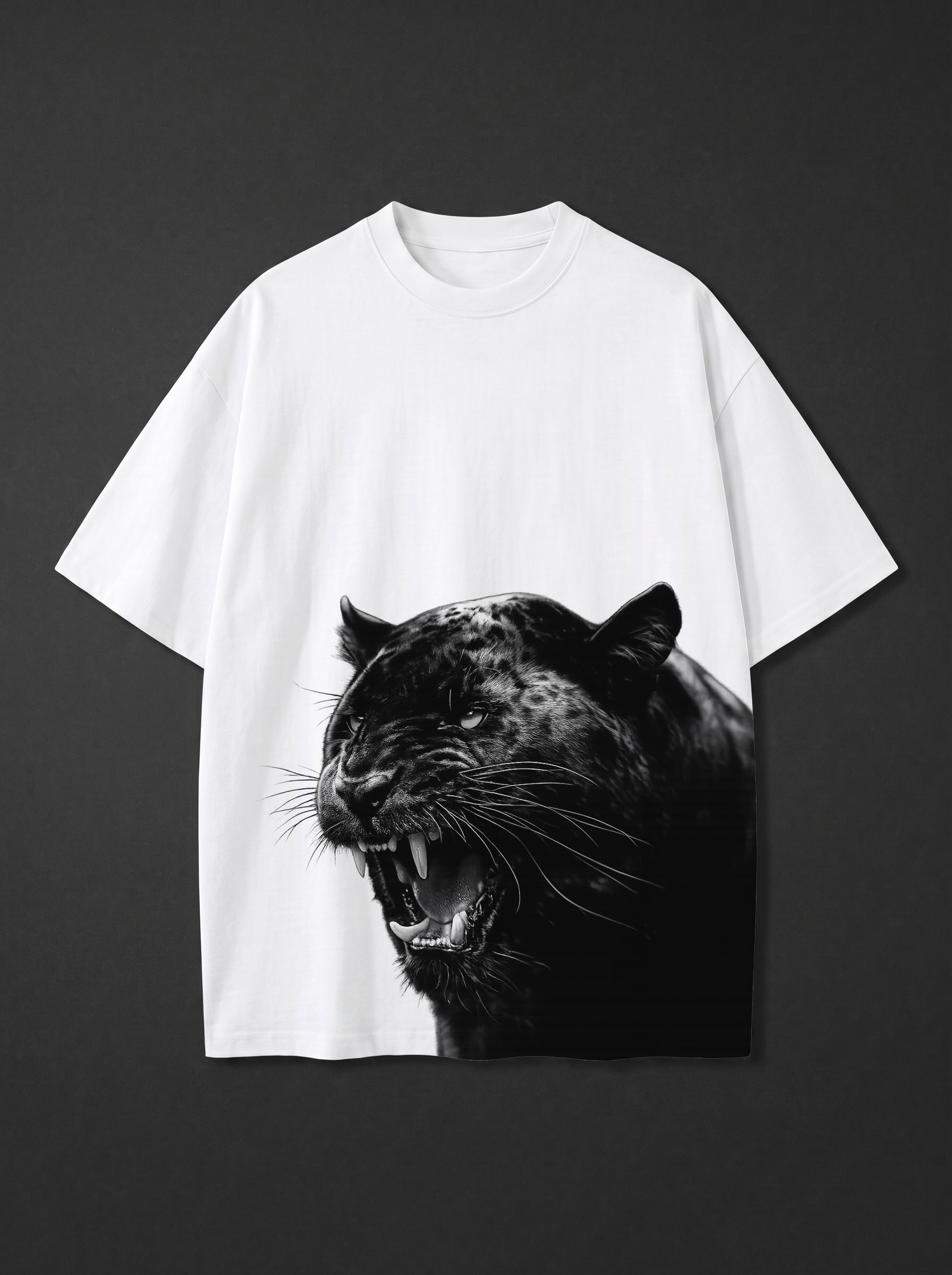 Monochrome Tiger Roar Tee