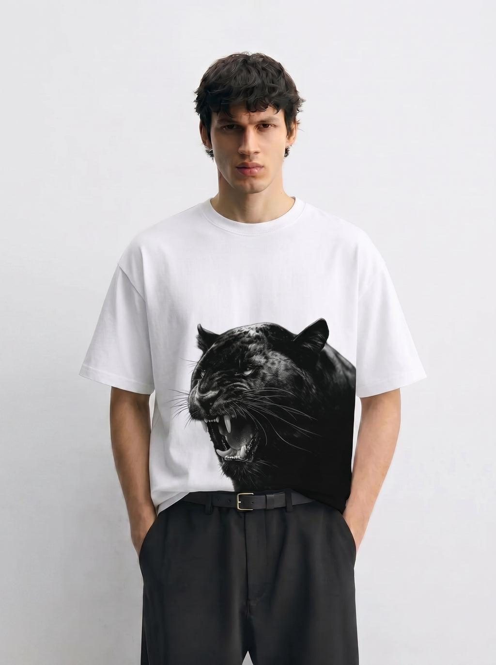 Monochrome Tiger Roar Tee