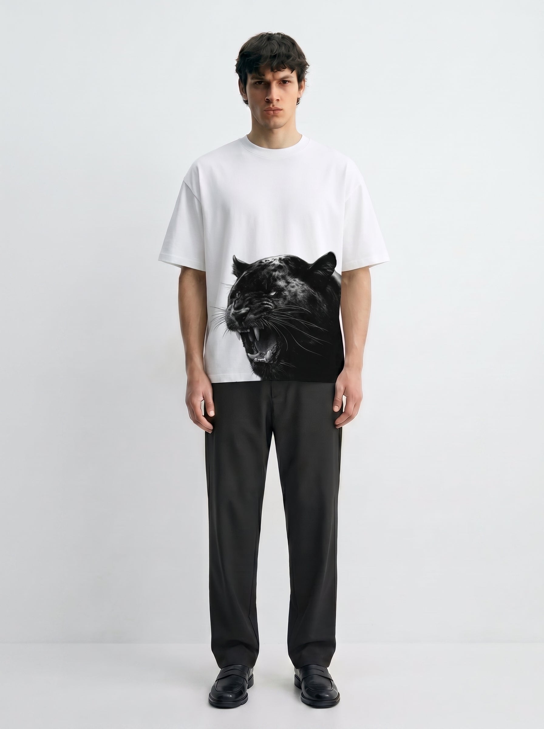 Monochrome Tiger Roar Tee