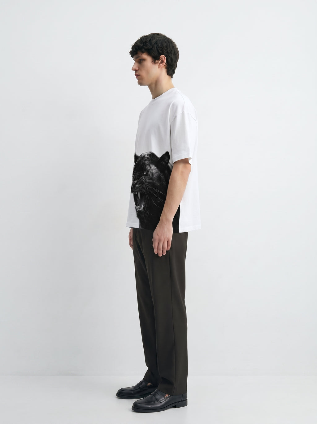 Monochrome Tiger Roar Tee