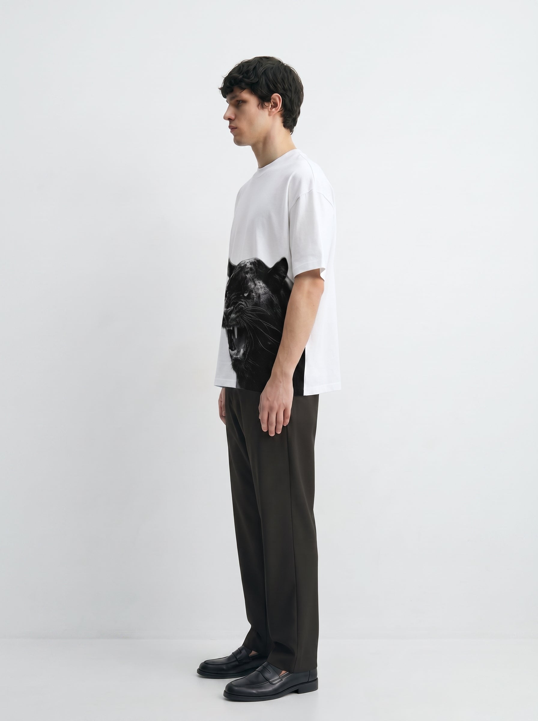 Monochrome Tiger Roar Tee