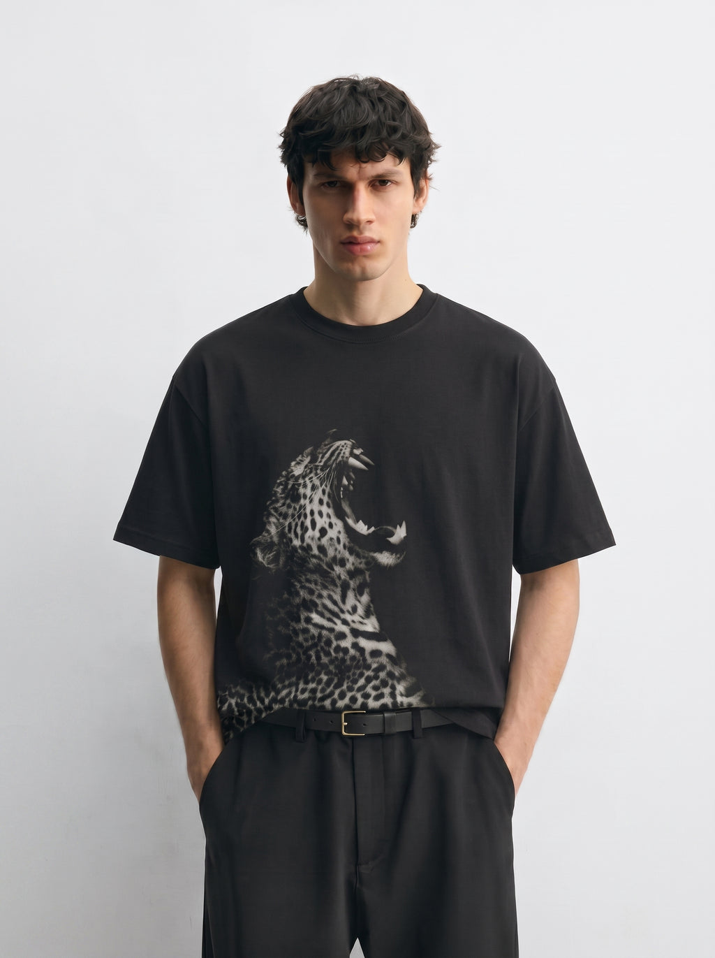 Savage Leopard Oversized Tee