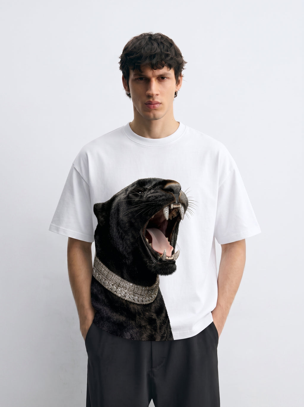 Obsidian Roar Oversized Tee