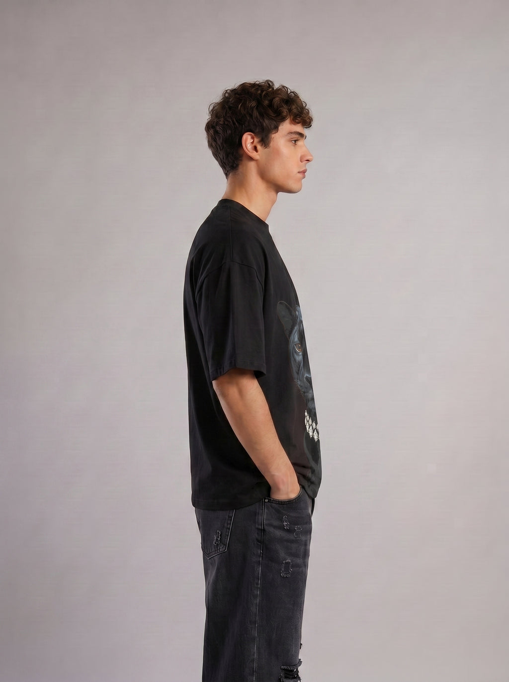 Black Panther Royale Oversized Tee