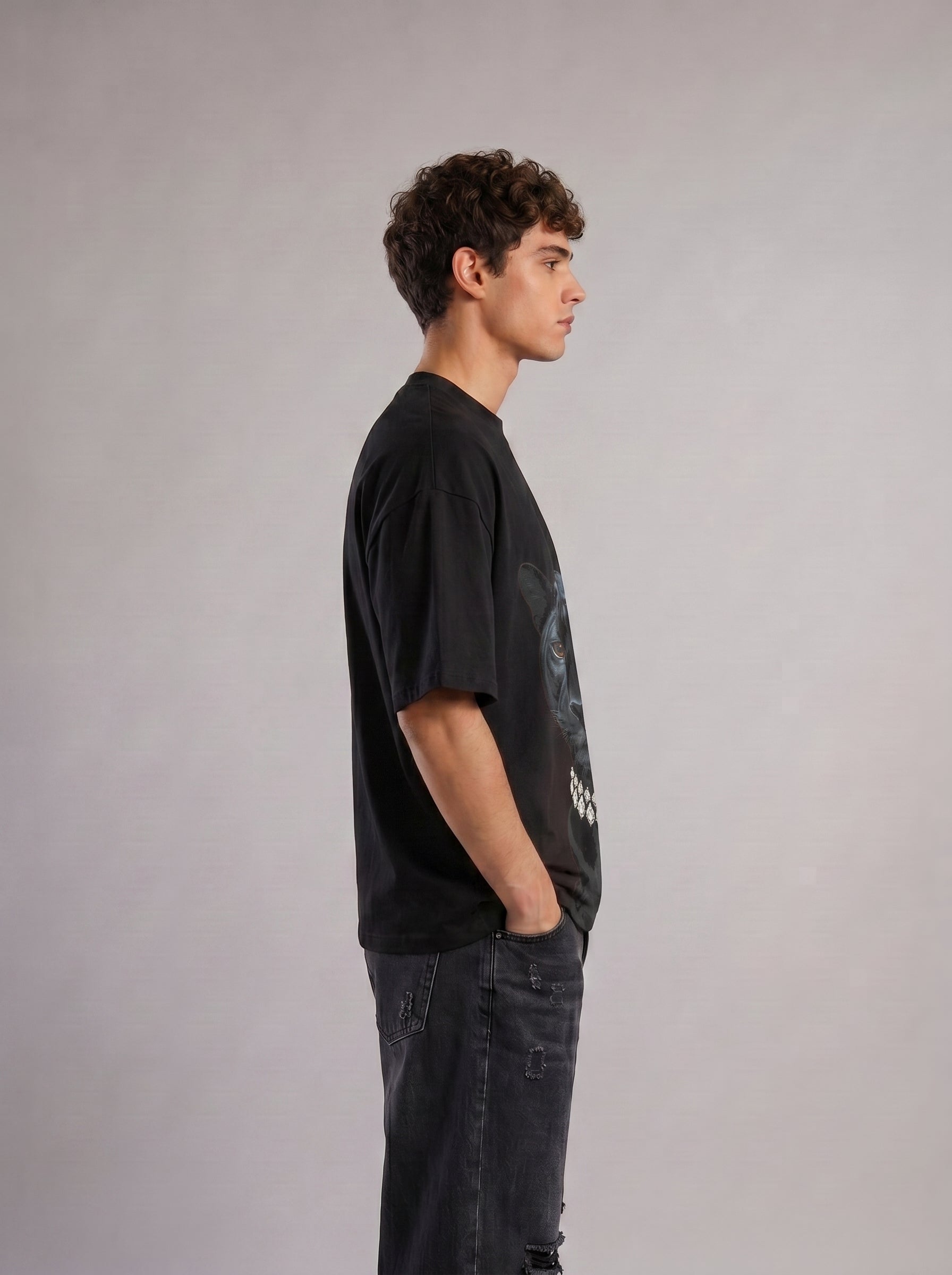 Black Panther Royale Oversized Tee