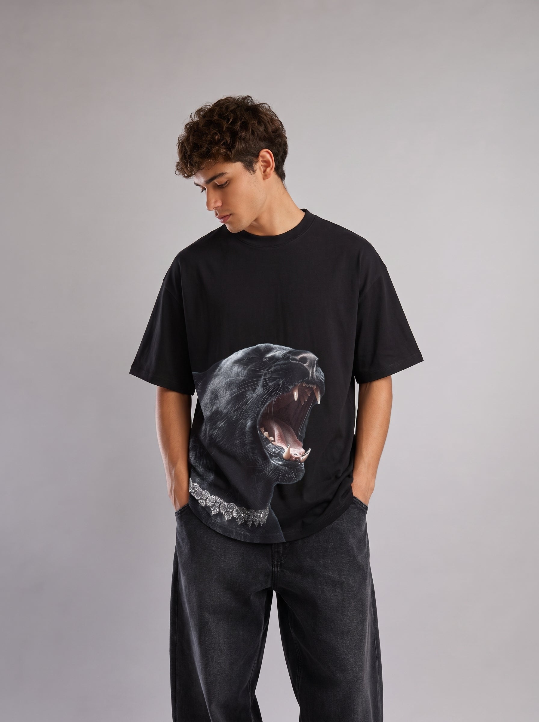 Midnight Roar Oversized Tee