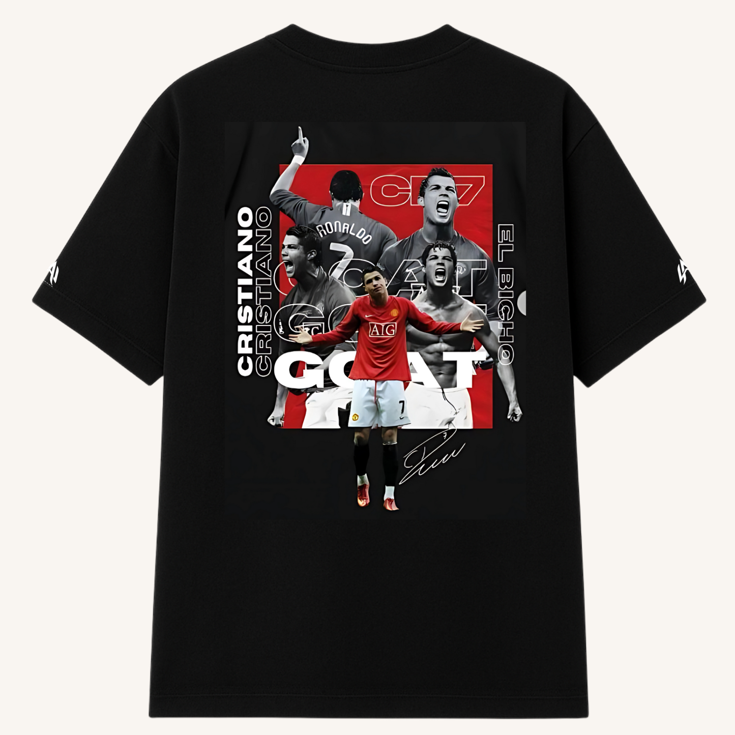 Cristiano Black Oversized T-Shirt