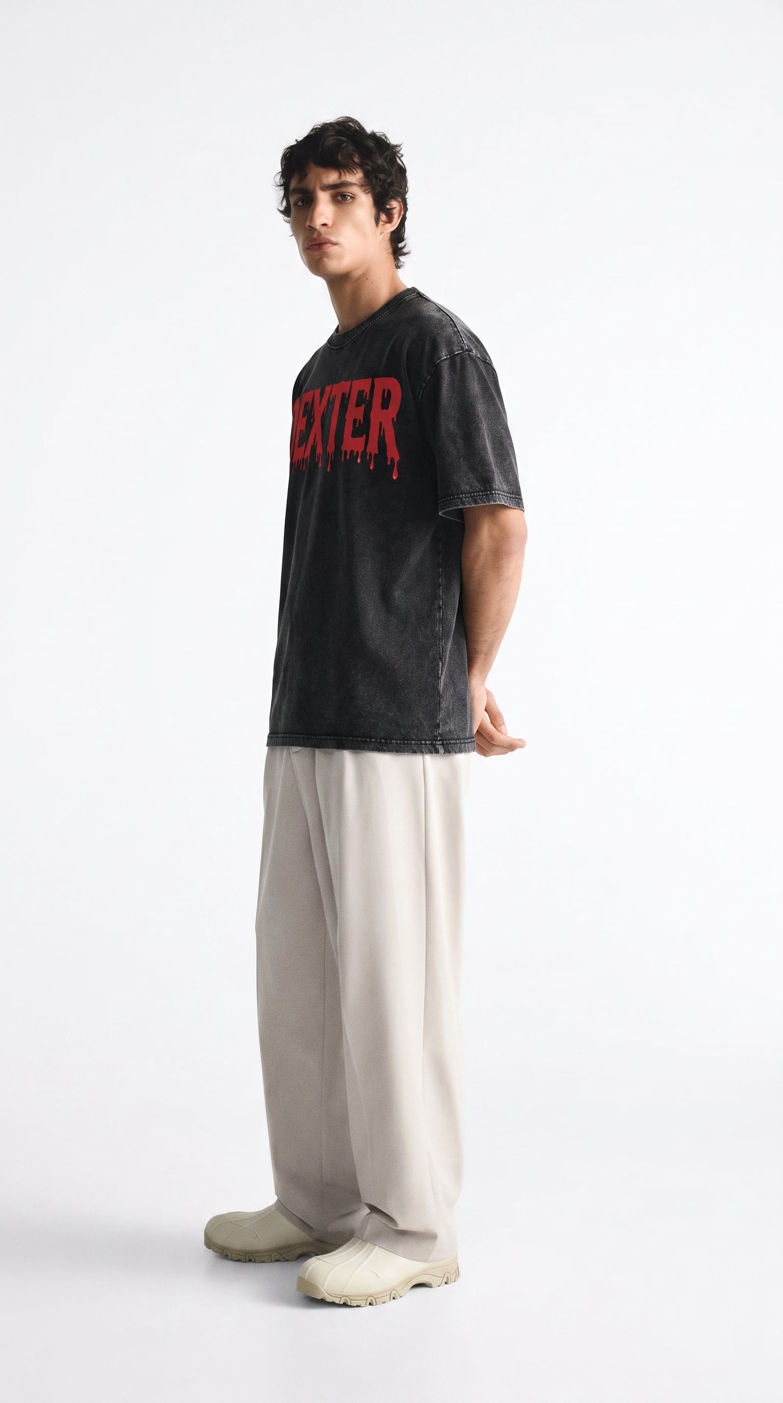 Dexter Oversized Acid Wash Tee