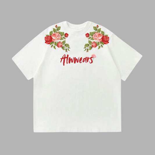 Alwwears Floral Bloom Women's Oversized T-Shirt