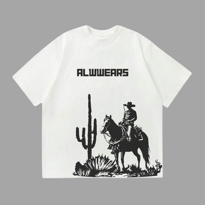 Alwwears Desert Cowboy Oversized T-Shirt