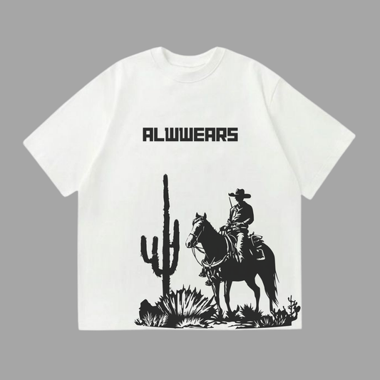 Alwwears Desert Cowboy Oversized T-Shirt