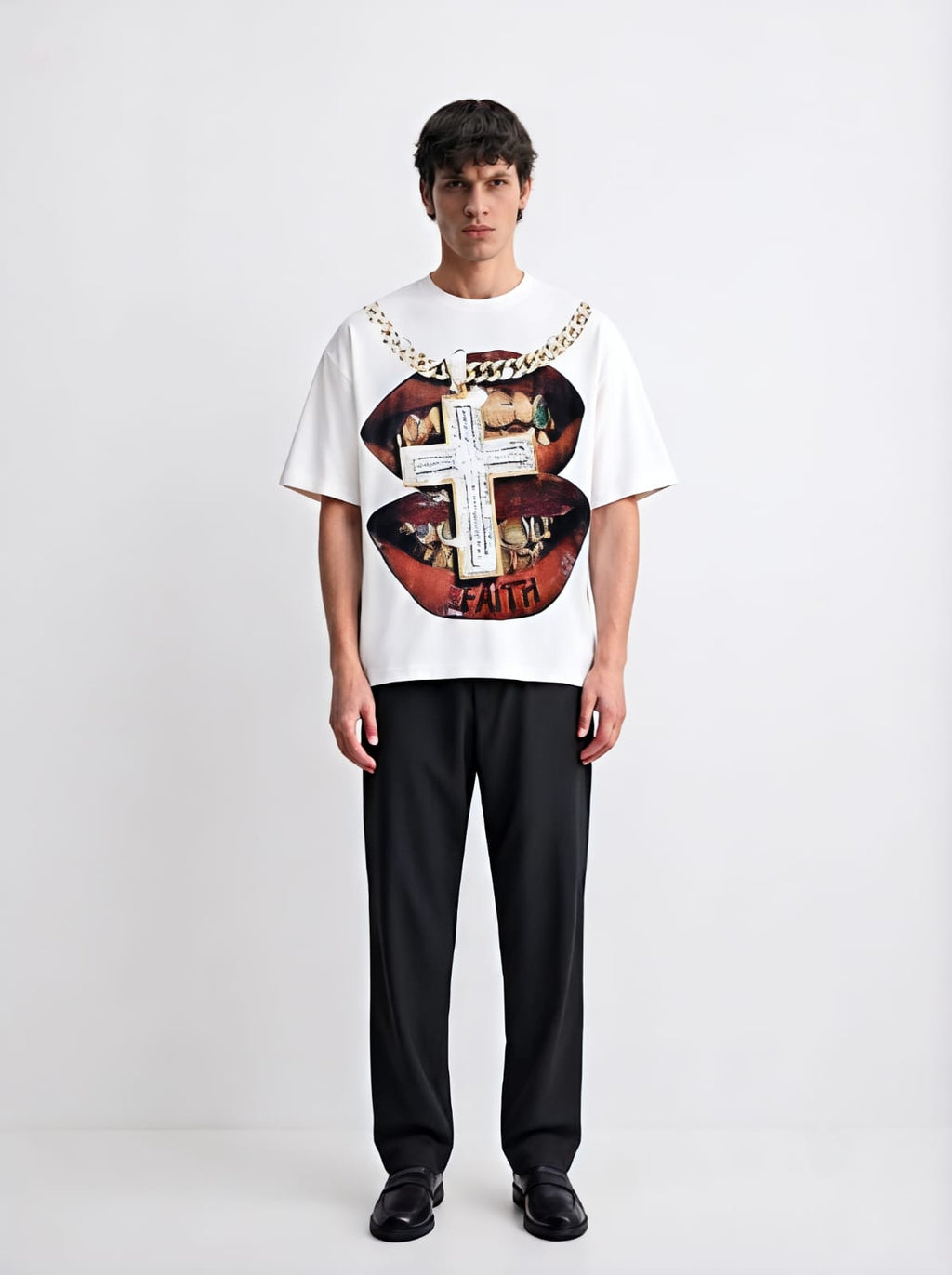 Faith & Fortune Oversized Tee