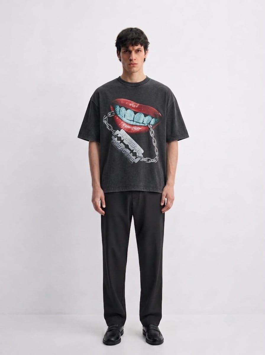 Vice Chain Oversized Tee