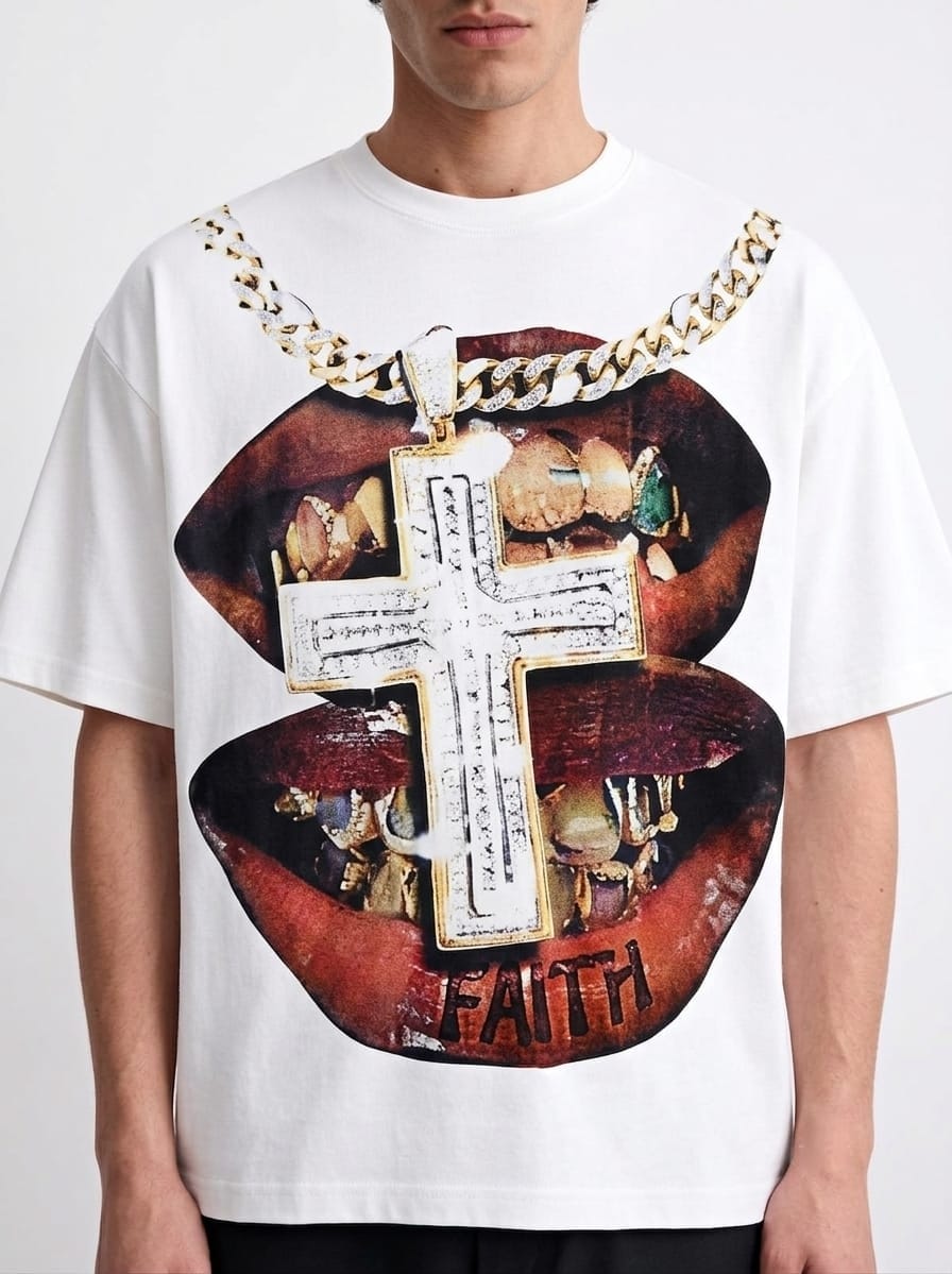 Faith & Fortune Oversized Tee