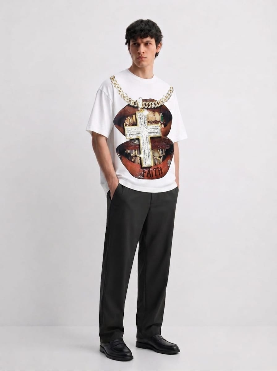 Faith & Fortune Oversized Tee