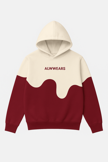 Alwwears Melt Drop Hoodie – 350GSM Premium Cotton Fleece