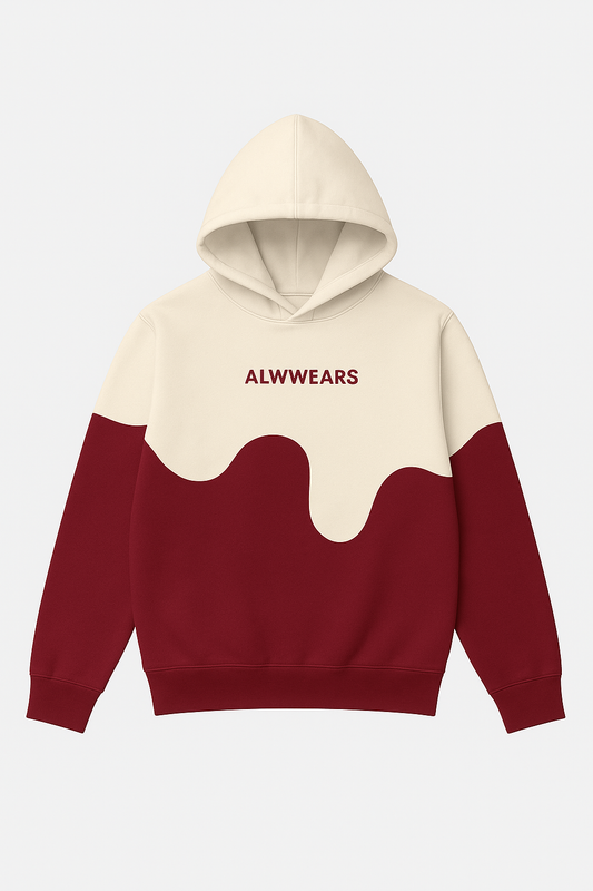 Alwwears Melt Drop Hoodie – 350GSM Premium Cotton Fleece