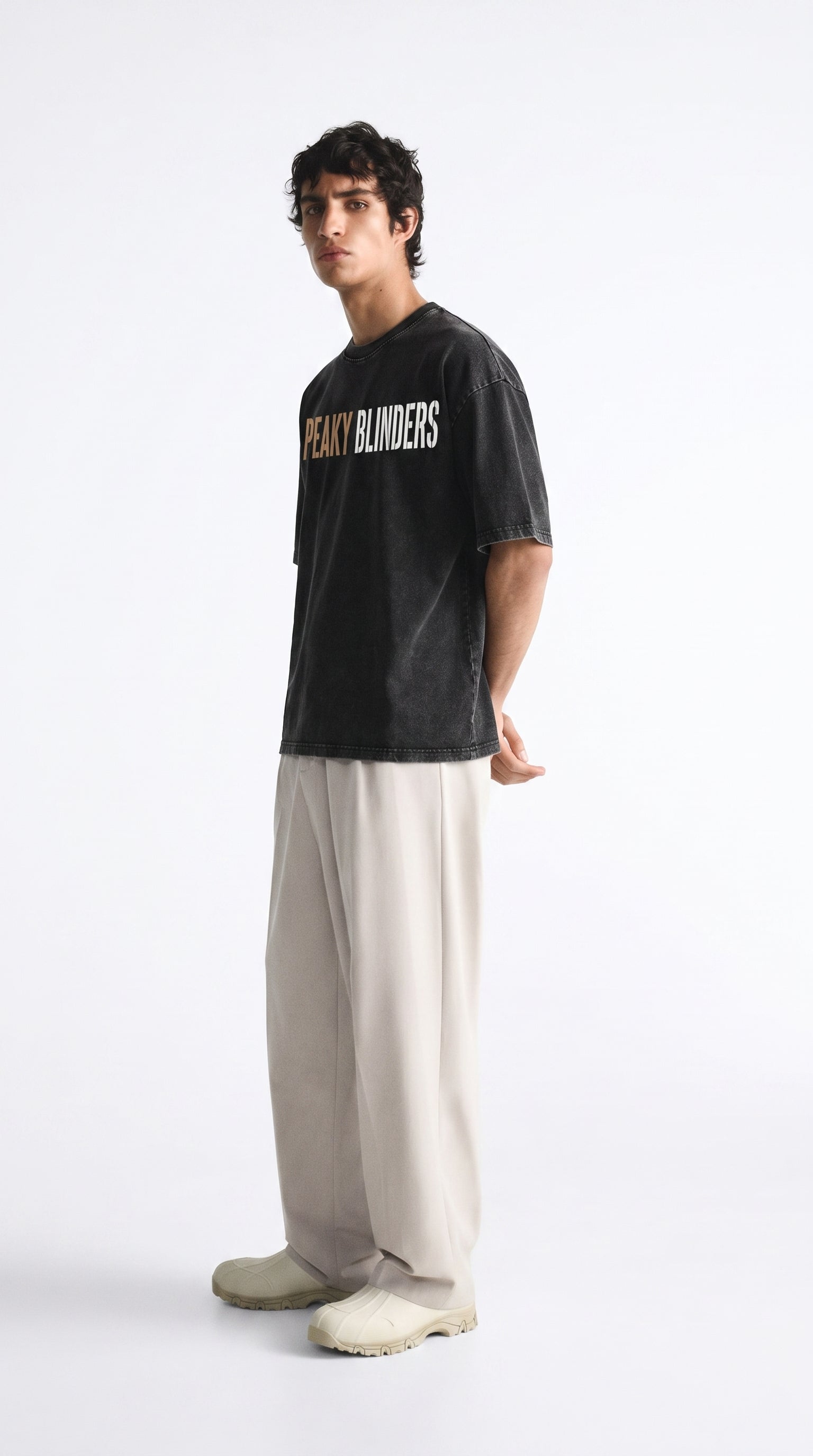 Peaky Blinders Oversized Acid Wash Tee
