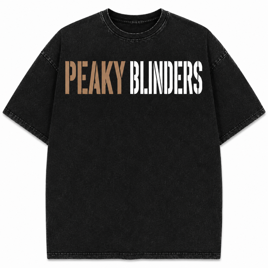 Peaky Blinders Oversized Acid Wash Tee