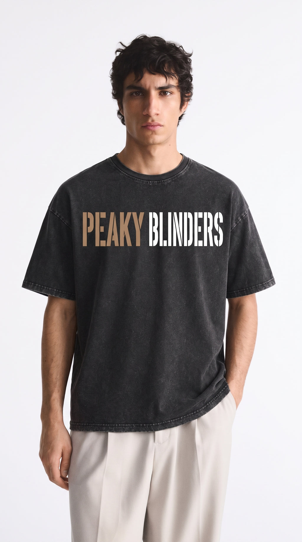 Peaky Blinders Oversized Acid Wash Tee