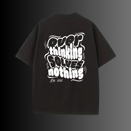 Alwwears Unisex Oversized Black T-Shirt – French Terry 100% Cotton (240 GSM) | Streetwear Graphic Tee
