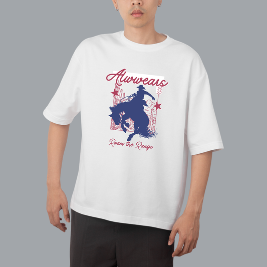 Alwwears “Roam the Range” Cowboy Graphic T-Shirt