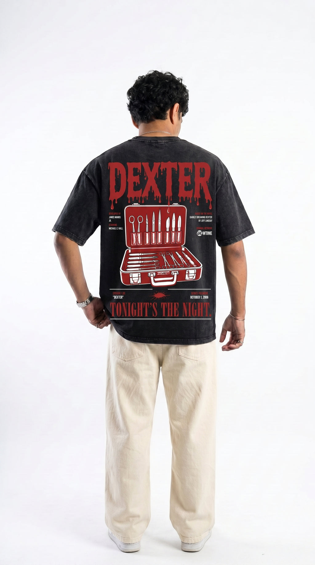 Dexter Oversized Acid Wash Tee