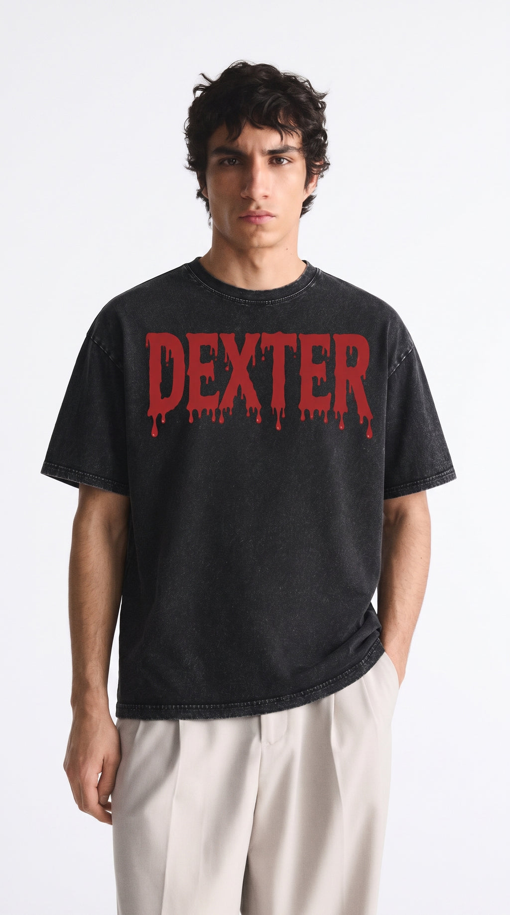 Dexter Oversized Acid Wash Tee