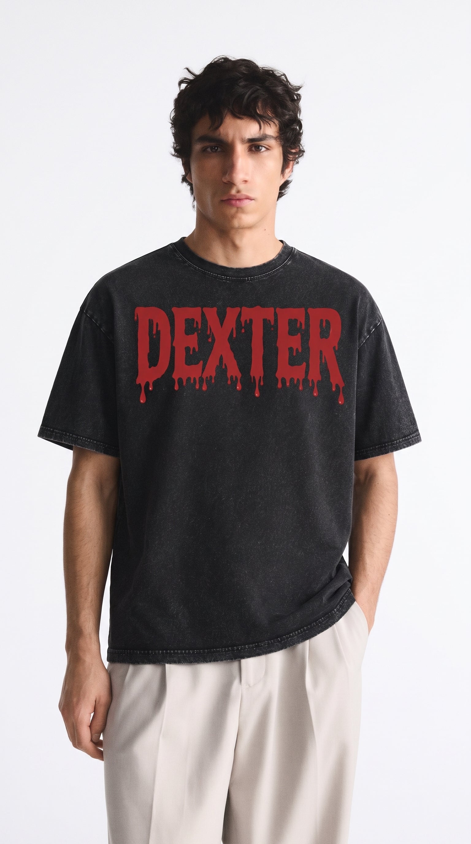 Dexter Oversized Acid Wash Tee