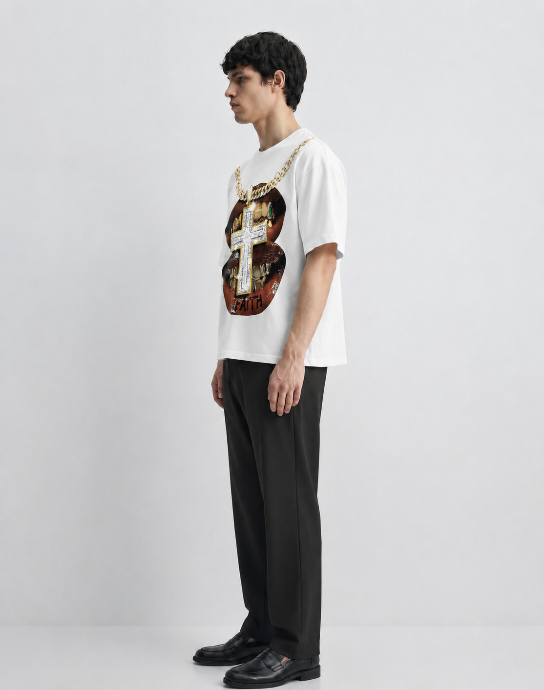 Faith & Fortune Oversized Tee