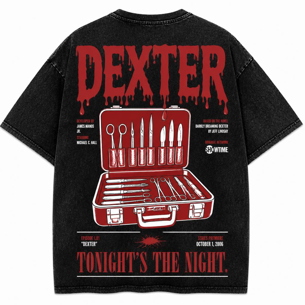 Dexter Oversized Acid Wash Tee