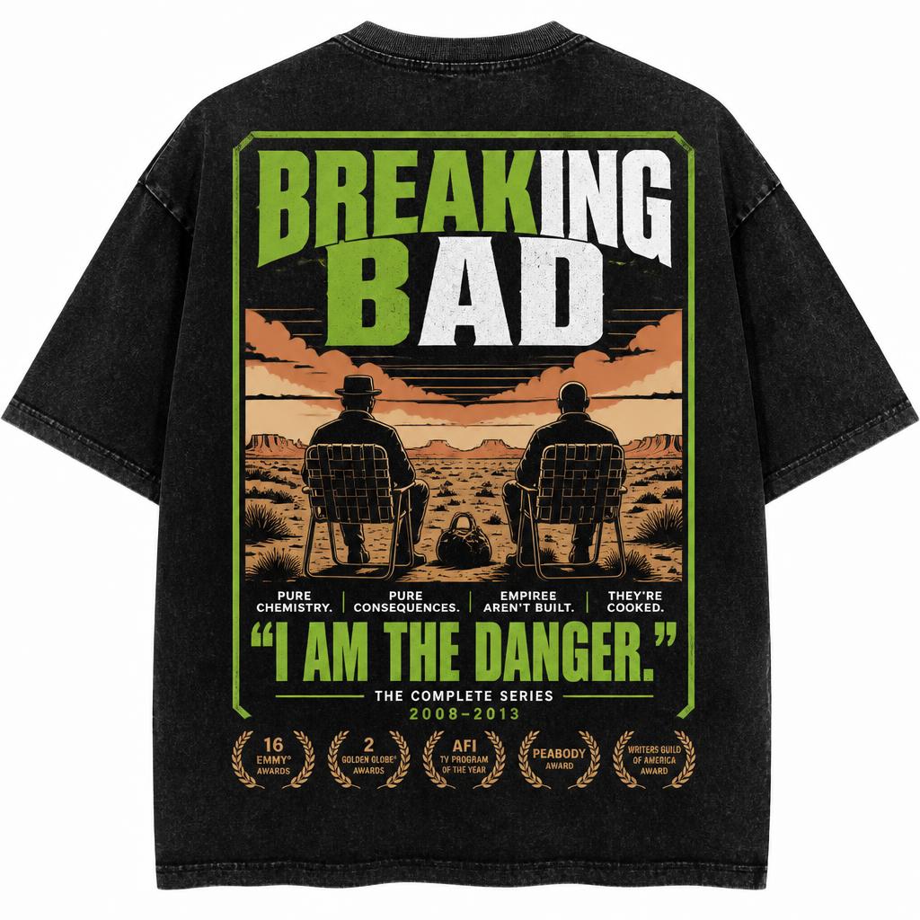 Breaking Bad Oversized Acid Wash Tee