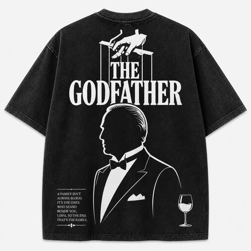 The Godfather Legacy Oversized Acid Wash T-Shirt