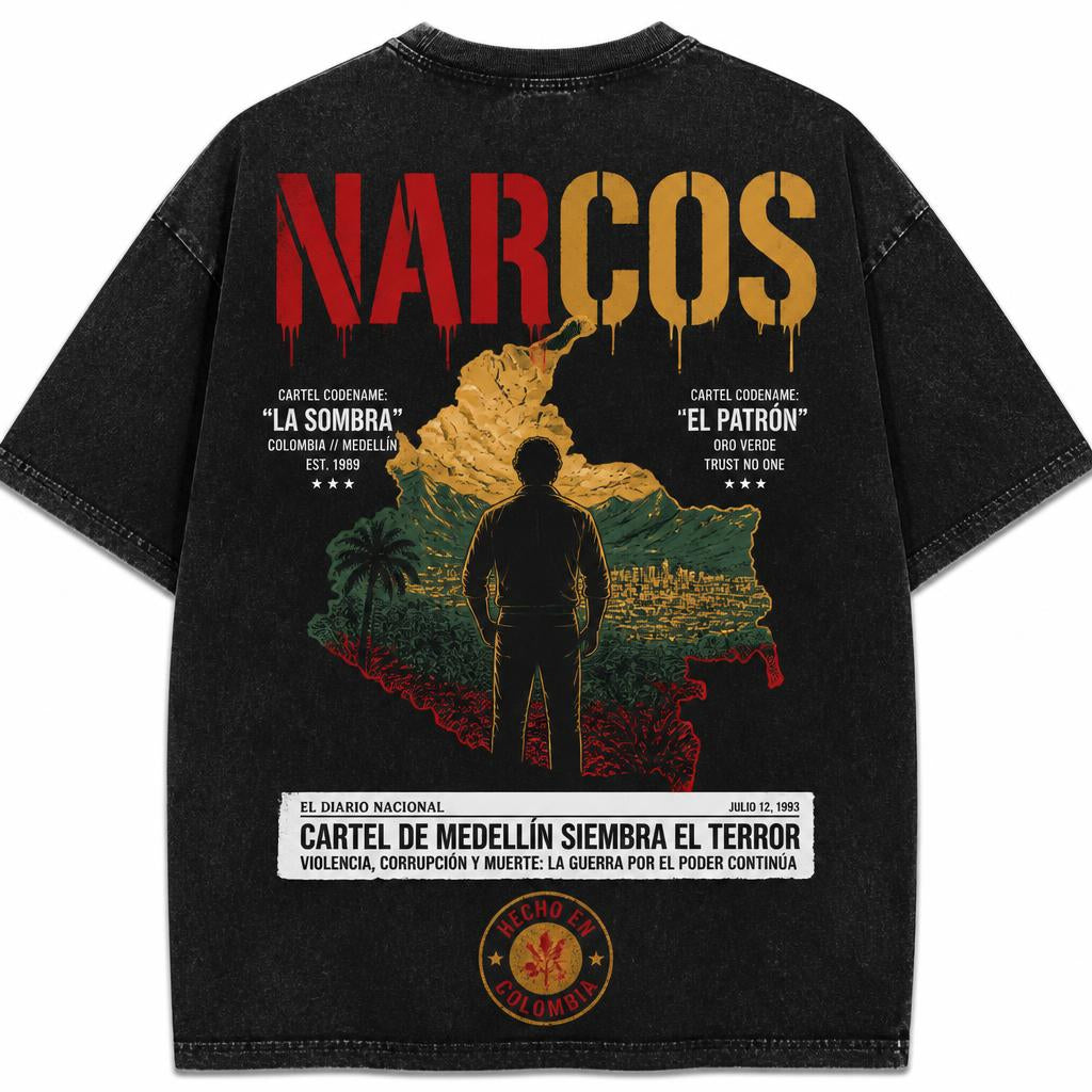 Narcos Medellín Oversized Vintage T-Shirt