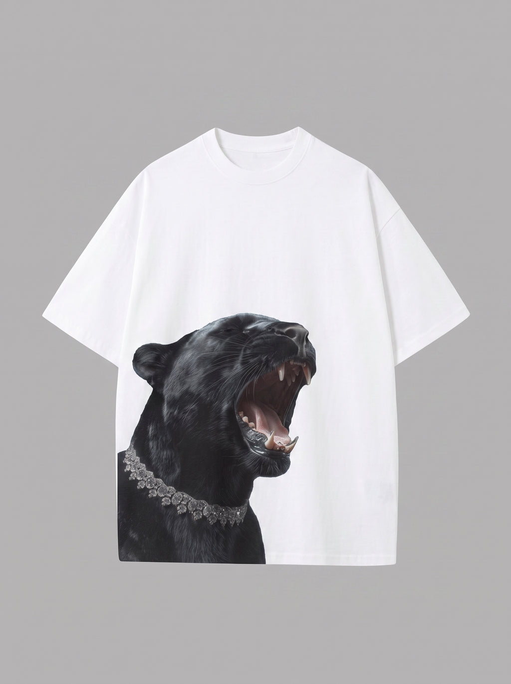 Diamond Roar Panther Oversized T-Shirt