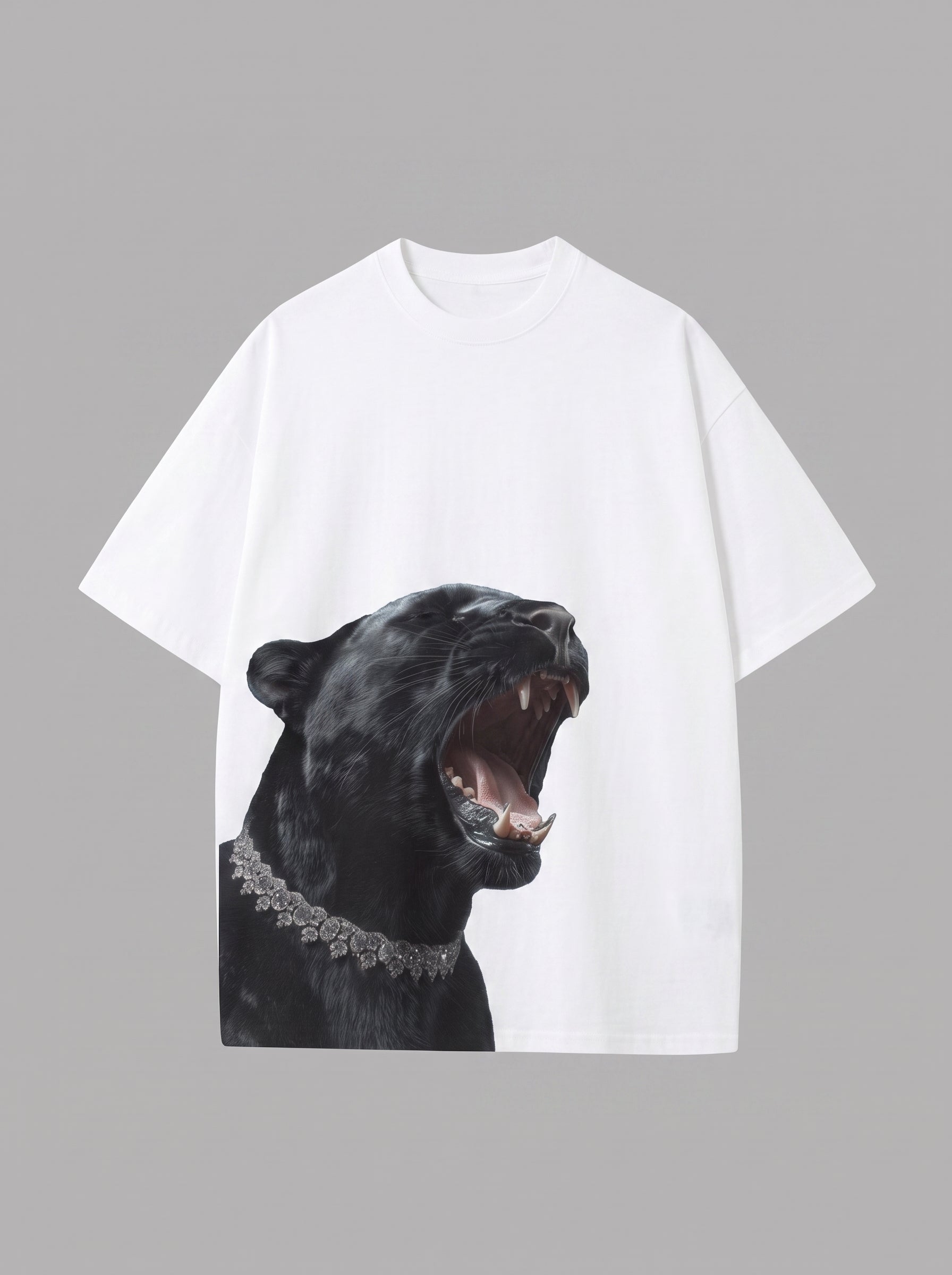 Diamond Roar Panther Oversized T-Shirt