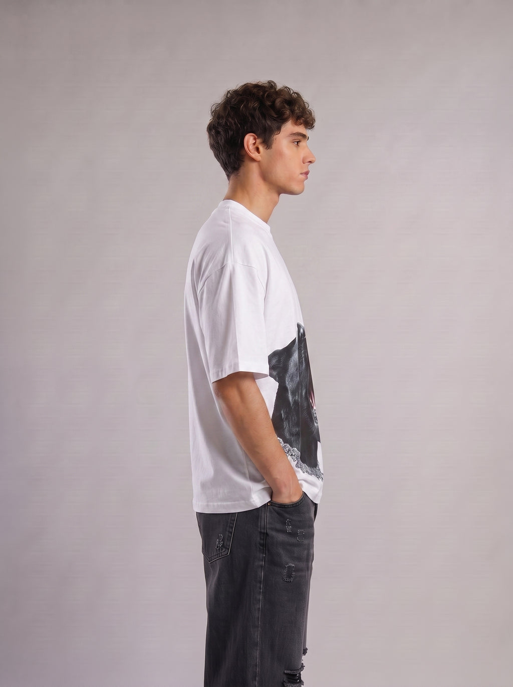 Diamond Roar Panther Oversized T-Shirt
