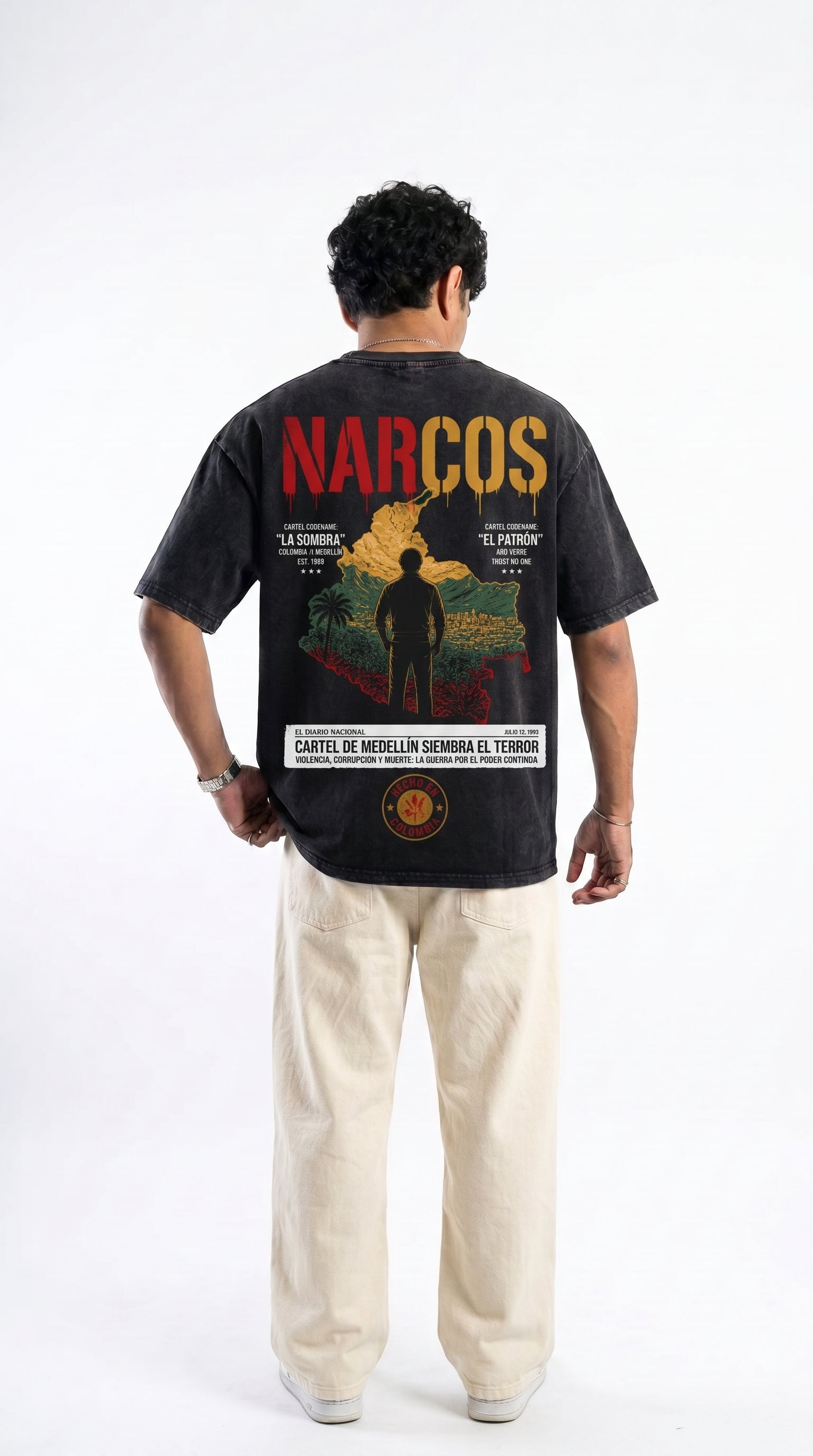 Narcos Medellín Oversized Vintage T-Shirt