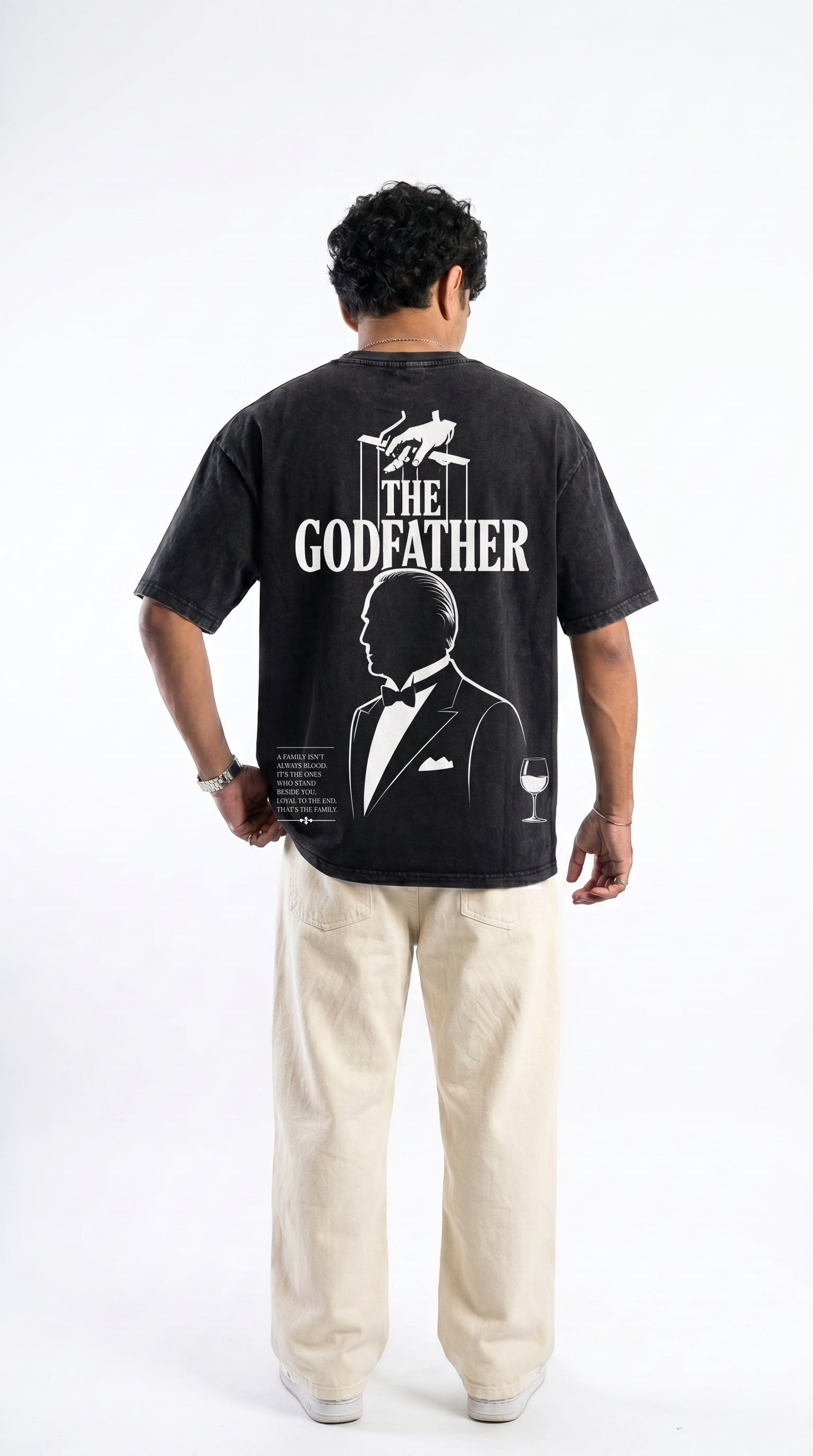 The Godfather Legacy Oversized Acid Wash T-Shirt